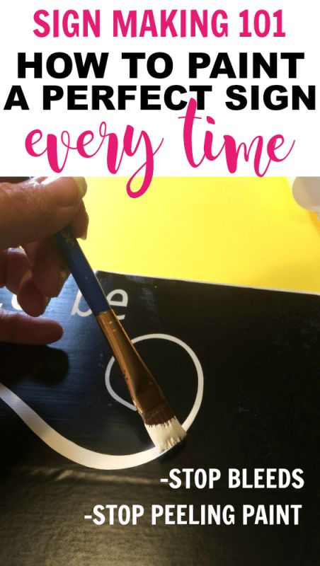 Secrets to a Perfect Hand Painted Sign With a Vinyl Stencil.  Make your own wood signs for home decor.  #woodsigns #cricutproject #vinylstencil Vinyl Stencil, Stencil Wood, Wood Signs For Home, How To Make Signs, Sign Making, Diy Wood Signs, Foto Tips, Cricut Tutorials, Hand Painted Signs