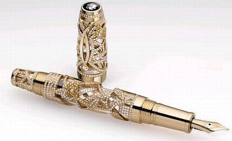 A Closer Look at the $198,000 Montblanc Limited Edition Boheme Papillon Most Expensive Pen, Expensive Pens, Fancy Pens, Unique Pens, Fine Writing Instruments, Luxury Pens, Diamond Pen, Pen Collection, Montblanc Pen