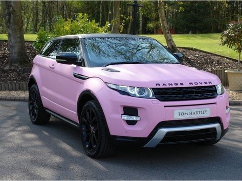 Luxury Cars Pink, Pink Range Rovers, Range Evoque, 555 Wallpaper, Dream Cars Range Rovers, Range Rover Car, Luxury Cars Range Rover, Range Rovers, Girly Car