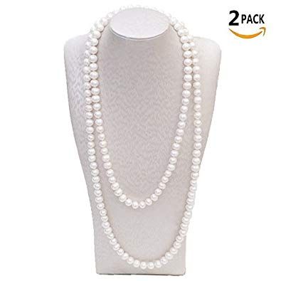 BeautyMood 2 Pcs Pearl Necklace Stylish Long Pearl Chain for Clothing Clothing Accessories Bead Accessories #Jewelry Sets, #Jewelry, #Women, #Clothing, Shoes & Jewelry, Flapper Accessories, Bead Accessories, Pet Memorial Necklace, Pearl Strands Necklace, Contemporary Jewelry Design, Memorial Pendant, Fake Jewelry, Cuff Bracelets Handmade, Urn Jewelry