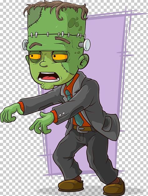 Frankenstein Cartoon, Frankenstein Drawing, Cartoon Character Drawing, Frankensteins Monster, Zombie Cartoon, Monster Cartoon, Horror Cartoon, Adobe Illustrator Design, Png Art