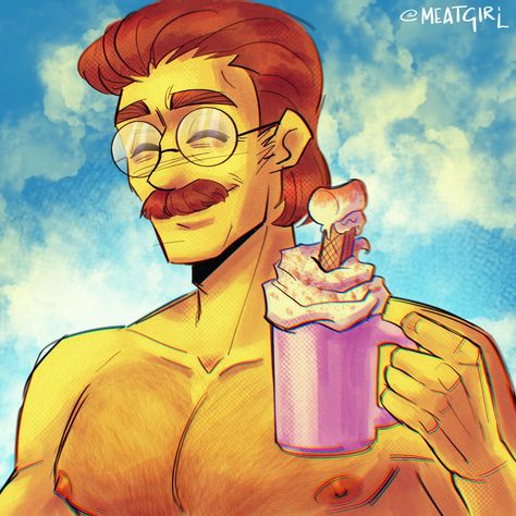 The Simpsons Fanart, Simpsons Fanart, Ned Flanders, Simpsons Drawings, Simpsons Characters, Childhood Cartoons, Simpsons Art, Boyfriend Games, The Simpson