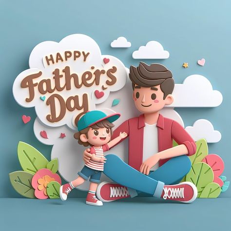 Photo fathers day illustration flat back... | Premium Photo #Freepik #photo Fathers Day Graphic Design, Fathers Day Illustration Art, Father's Day Graphic Design, Father's Day Poster Design, Father's Day Illustration Poster, Fatherhood Quotes, Father's Day Illustration, Fathers Day Poster, Flat Background