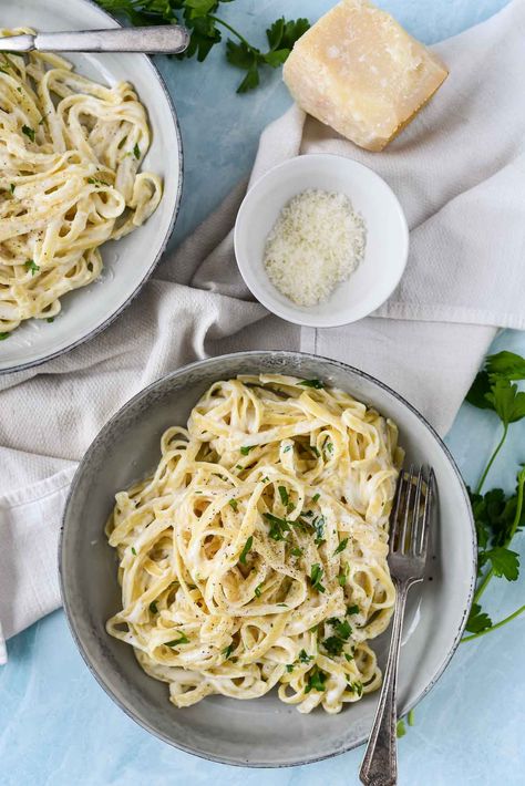 Homemade Alfredo Sauce With Milk, Easy Homemade Pasta Sauce, Alfredo Sauce With Milk, Fettucini Alfredo, Homemade Pasta Sauce, Easy Homemade Pasta, Chicken Sausage Pasta, Make Alfredo Sauce, Pumpkin Pasta Sauce