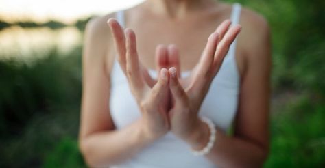 An Insight into the Kundalini Awakening | Ask Astrology Blog Padma Mudra, Lotus Mudra, Beginner Poses, Anahata Chakra, Yoga Kundalini, Yoga Hands, Kundalini Awakening, Karma Yoga, Parasympathetic Nervous System