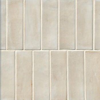 Coco Canvas Glossy Porcelain Wall Tile - 2 x 6 in. Taupe Zellige Tile, Backsplash Ivory Cabinets, Beige Kitchen Tiles Backsplash Ideas, Light Kitchen Tile Backsplash, Country Kitchen Tiles Wall, Bathroom Tile On A Budget, Beige Tile Backsplash Kitchen, Modern Traditional Kitchen Backsplash, Beige Zellige Tile