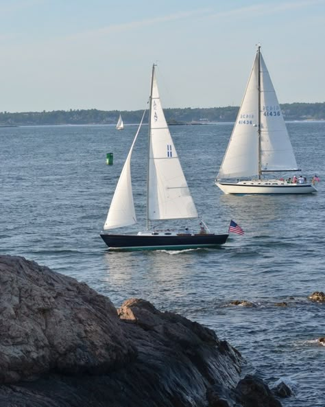 Two sailboats sailing in Marblehead. From Marblehead Neck. Preppy Drawing Ideas, Preppy Drawing, Sailboat Photography, Drawing Ideas Sketch, Boat Photography, Costal Granddaughter, Ideas Sketch, Sailboat Print, Boat Print