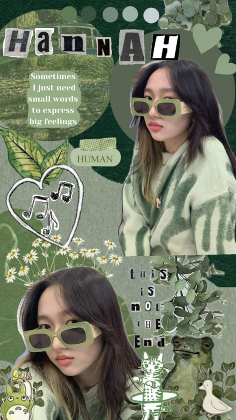 #hannahbahng Hannah Bahng Aesthetic, Hannah Wallpaper, Green Shuffle, Hannah Bang, Hannah Bahng, Girls Hannah, Blue Roses Wallpaper, My Sister In Law, Mine Forever