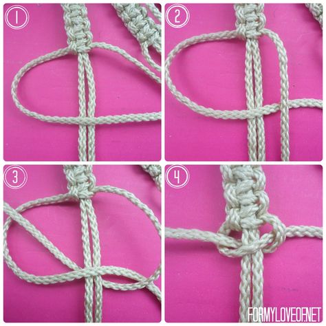 Diy Macrame Wall Hanging Tutorials, Diy Macrame Wall Hanging, Diy Bracelets With String, Macrame Wall Hanging Tutorial, String Bracelet Patterns, Macrame Knots Tutorial, Diy Bracelets Tutorials, Knots Tutorial, Friendship Bracelets Tutorial