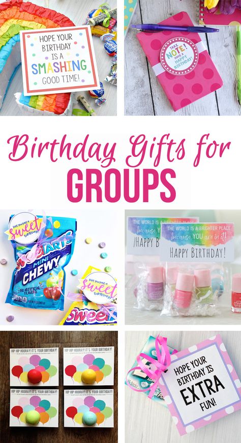 Birthday Gifts For Large Group, Bulk Birthday Gift Ideas, Birthday Gifts For Coworkers Inexpensive, Work Birthday Gifts, Ministering Birthday Gift Ideas, Diy Birthday Gifts For Coworkers, Coworker Bday Gift Ideas, Young Women Birthday Gift Ideas, Inexpensive Birthday Gifts