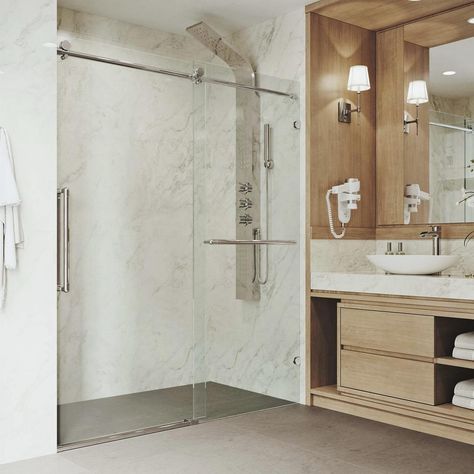 Frameless Hinged Shower Door, Neo Angle Shower, Vertical Doors, Frameless Sliding Shower Doors, Slider Door, Frameless Shower Door, Accessible Bathroom, Bathtub Doors, Tub Doors