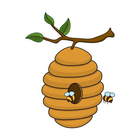 Cartoons Beehive Cartoon, Beehive Drawing, Diy Tray, Drawing Simple, How To Draw Hair, Bee Hive, Easy Drawings, Drawing Ideas, Diy Ideas