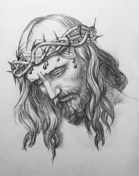 Jesus Sketch Pencil Easy, Jesus Face Drawing, Drawing Ideas Jesus, Greek God Sketch, Christianity Drawing, Drawing Ideas Christian, Jesus Pencil Drawing, Jesus Christ Sketch, Christian Sketches