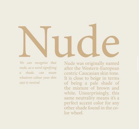 Nude Quote, What Colors Mean, Notion Board, Aesthetic Text, Beige Color Palette, Color Healing, Colors And Emotions, Color Quotes, Color Meanings