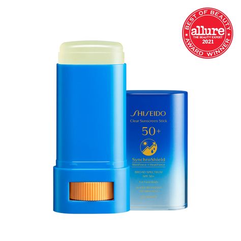 28 Best Sunscreens for Your Face of 2021 — Editor Reviews | Allure Shiseido Sunscreen Stick, Spf Sunscreen Skin Care, Suncream Stick, Best Sunscreen Stick, Best Suncream, Shiseido Sunscreen, Stick Sunscreen, Clear Sunscreen, Sunscreen For Face