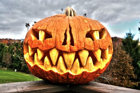 My 2012 pumpkin carving. Tiger Makeup, Deer Makeup, Creative Pumpkin Carving, Memory Projects, Pumpkin Carving Ideas, Simple Fall Nails, Fall Images, Kitschy Kitchen, Fall Soups