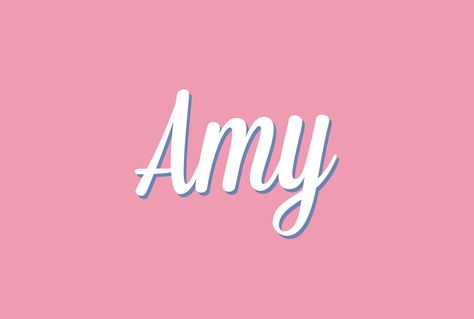 Amy Amy Name, Smash Book, Dog Names, Vimeo Logo, Affirmations, Initials, The One, Tech Company Logos, ? Logo