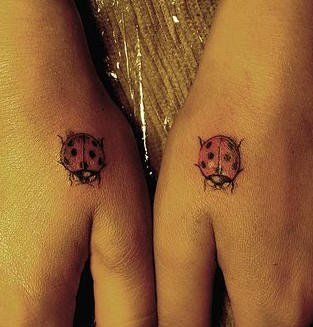 Lady bugs tattoo @Brooke Williams Baird Baird (Rane) LaBarge Bugs Tattoo, Holly Tattoo, Ladybird Tattoo, Ladybug Tattoos, Lady Bug Tattoo, Bug Tattoo, Tattoo Hand, Tattoo Needles, Lady Bugs