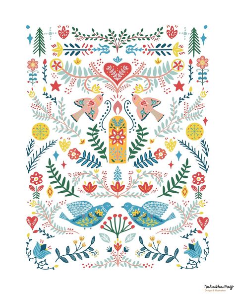 Exciting update! 🌲✨ I’ve added even more details to my "Nordic Winter Fable" collection, now offering a new design without typography. This series brings out the beauty of Scandinavian folk art in a vertical format, perfect for your home decor. Each piece is filled with cozy warmth, featuring Nordic forest animals and moonlit scenes that evoke a magical, peaceful feeling. More to come—stay tuned! #NordicWinter #ScandinavianFolkArt #HyggeVibes #CozyHomeDecor #HolidayArt #WinterArt #FolkArtSt... Scandinavian Folk Art Swedish Style, Scandinavian Folk Art Christmas, Nordic Patterns, Nordic Folk Art, Nordic Forest, Folk Art Christmas, Nordic Winter, Winter Illustration, Scandinavian Folk Art