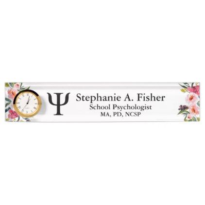 School Psychologist Desk Name Plate Table Name, Desk Name Plate, School Desk, School Desks, Desk Name, Name Plates, Desk Name Plates, School Psychologist, Psychologist