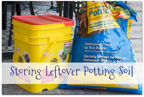 Storing Leftover Potting Soil Storing Potting Soil, To Do List Ideas, How To Store, Potting Soil, To Do, To Do List, Good Day, Saving Money, Soil