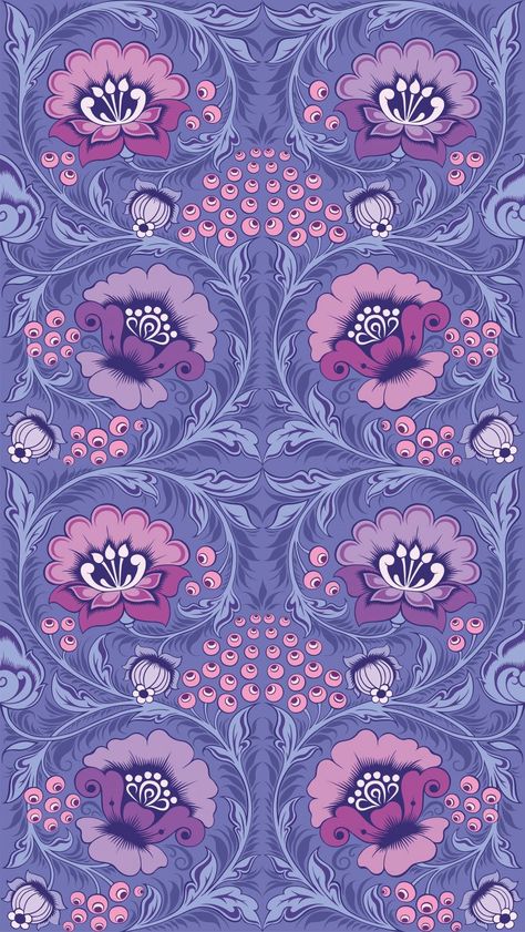 Bedroom Wallpaper Feature Wall, Wallpaper Feature Wall, Flowers Bedroom, Color Of The Year 2022, Wallpaper Feature, Textile Prints Design, Very Peri, Bedroom Wallpaper, Purple Metallic