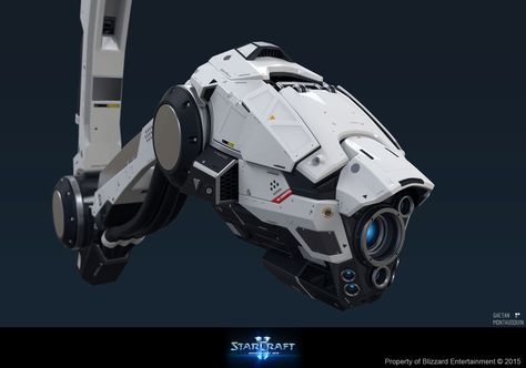 ArtStation - Starcraft II Nova Covert Ops - Camera - Highpoly, Gaëtan Montaudouin The Void Art, Void Art, Scifi Design, Sci Fi Props, Sci Fi Tech, Starcraft 2, Sci Fi Design, Arte Robot, Future Tech