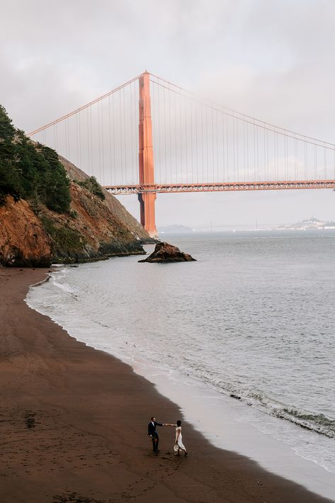 San Francisco, the city of love, gives you the ultimate elopement experience. Picture this: city vibes, natural wonders, and a love story that unfolds against the best of both worlds. Hard to picture, but you're ready for a love-filled adventure? Hadley and Khalil’s unique wedding day is the perfect inspiration for San Francisco elopement filled with adventure. Get more ideas from the full blog post at torezmargueritephotograpy.com. San Francisco Elopement, San Francisco Wedding, San Francisco Proposal, San Francisco Elopement Photography, Engagement Photos In San Francisco, Engagement Photoshoot San Francisco, Marshall Beach San Francisco, Couple San Francisco, San Francisco Travel Guide