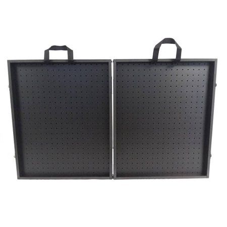 All Black 3 3/4" Thick Folding Pegboard Display Suitcase - Walmart.com Folding Pegboard Display, Portable Jewelry Display, Jewelry Display Cases, Paparazzi Display, Pegboard Display, Wooden Display Stand, Jewelry Display Case, Clear Plastic Bags, Bag Display