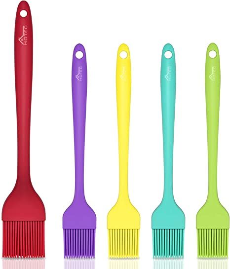 Amazon.com: HOTEC Silicone Heat Resistant Marinading Meat Grill Basting Pastry Brush for Oil Butter Sauce Sausages Desserts Turkey Baster Grill Barbecue, Multicolor: Home & Kitchen Meat Grill, Turkey Baster, Grill Barbecue, Pastry Brush, Basting Brush, Basting Brushes, Chocolate Bomb, Premium Food, Pastry Brushes