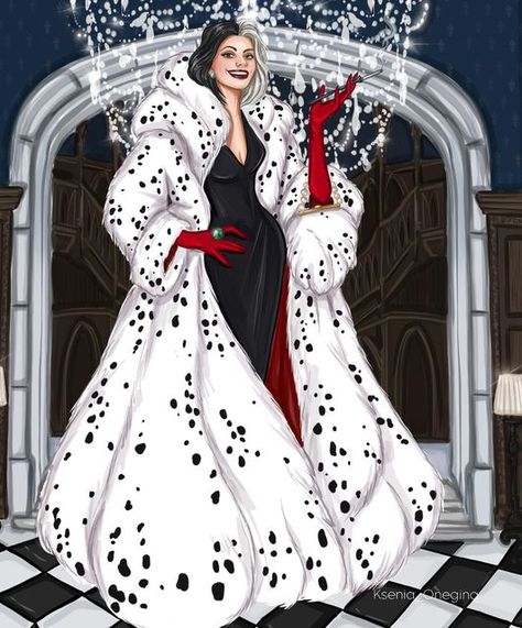 Movie Decor, Villain Costumes, Cruella Deville, Trendy Halloween Costumes, Illustrator Artist, Dress Drawing, Fashion Figures, Trendy Halloween, Illustration Fashion Design