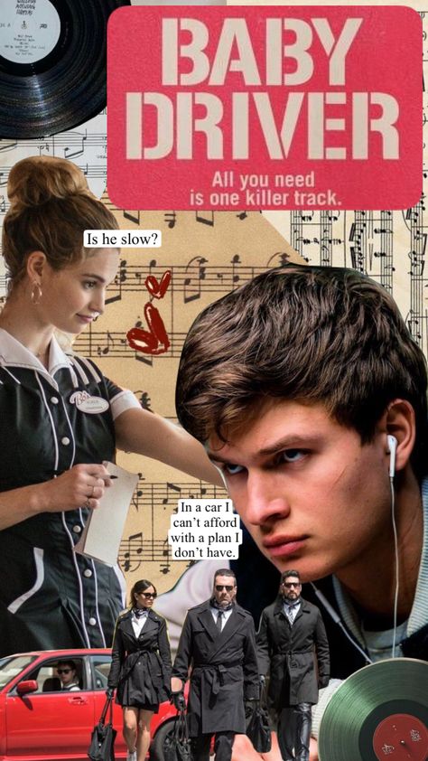 Baby driver #aesthetic #film #vintage Baby Driver Pfp, Baby Driver Edit, Baby Driver Wallpaper, Baby Driver Aesthetic, Baby Driver Car, Driver Aesthetic, Film Baby Driver, Addictive Personality, Edgar Wright