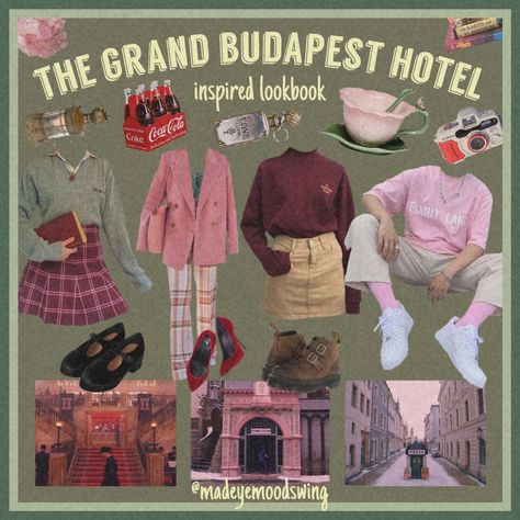 Wes Anderson Outfits Aesthetic, Wes Anderson Fashion Outfits, Wes Anderson Wardrobe, Wes Anderson Themed Party, Wes Anderson Outfits Men, Wes Anderson Clothing Style, Wes Anderson Mood Board, Wes Anderson Style Outfits, Wes Anderson Outfits Women