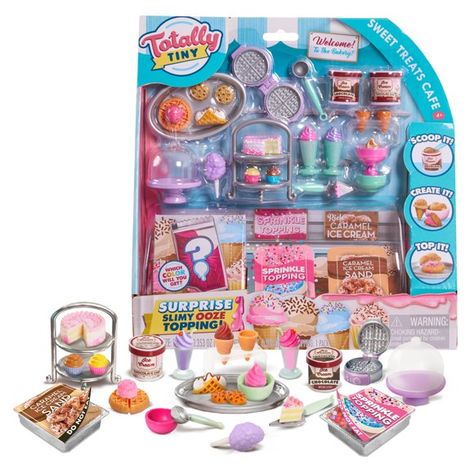 Totally Tiny Toys - Walmart.com Totally Tiny, Sweet Cafe, Barbie Food, Tiny Shop, Barbie Dolls Diy, Toy Food, Doll Food, Tiny Food, Barbie Toys