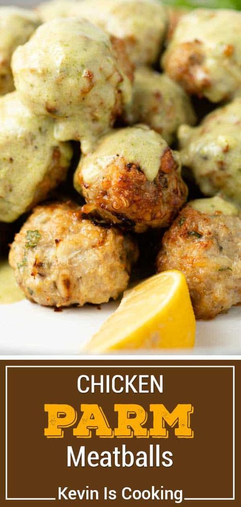 Parmesan Chicken Meatballs, Ground Chicken Recipe, Chicken Parm Meatballs, Chicken Meatball Recipes, Chicken Parmigiana, Ground Chicken Recipes, Chicken Parm, Parmesan Chicken, Dinner Chicken