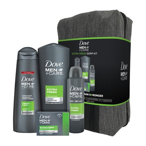 Dove Men+Care 4-Pc Gift Set Extra Fresh with Toiletry Bag (Fortifying 2 in 1 Shampoo, Body Wash, Dry Spray) – Walmart Inventory Checker – BrickSeek  $2.00 93% off Finding A Good Man, Mens Hygiene, Be A Good Husband, Men Senator Designs, Senator Designs, Men Senator, Fathers Gifts, Guys Grooming, Men's Skin Care