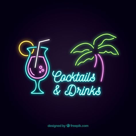 Cocktail Neon Sign, Cocktail Bar Sign, Drinks Design, Light Style, Bar Sign, Cocktail Bar, Fashion Lighting, Bar Signs, Cocktail Drinks