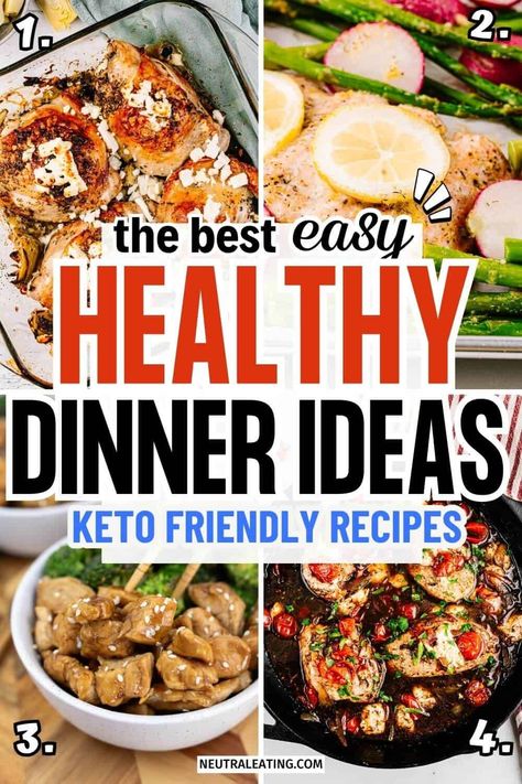 Looking for new dinner ideas that are healthy and keto? We have the best low carb meals that everyone will love! These gluten free dinner recipes are so easy to make. Give our hearty keto meals a try! Low Carb Dinner Meals, Best Low Carb Meals, New Dinner Ideas, Gluten Free Dinner Recipes, Quick Keto Meals, Healthy Low Fat Recipes, Dinner Recipes Healthy Low Carb, New Dinner, Low Carb Meals