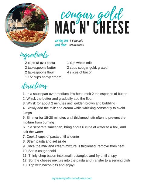 Cougar Gold Mac N’ Cheese – Alyssa Eliopulos Cooking Stand, Diy Cheese, Homemade Mac And Cheese, Milk Baby, Cheese Sauce Recipe, Full Recipes, Xmas Dinner, White Cheddar Cheese, Mac N Cheese Recipe