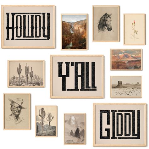 PRICES MAY VARY. Aesthetic Western Home Decor: Elevate your space with our Western Wall Art. Each print embodies the essence of Western Decor, perfect for adding rustic charm to any living room, bedroom, kitchen, office or dorm Complete Western Room Decor Set: Saddle up for style with our diverse set of Western Prints for your Western decorations. From Southwest Decor to Boho Western Wall Decor with desert wall art, cactus wall art and more, this collection offers a variety of sizes with three 8 Western Glam Decor Living Room, First Apartment Decorating Western, Western Transitional Decor, Western Bathroom Wall Decor, Vintage Texas Art, Western Beach Decor, Retro Western Bedroom, Wall Collage Western, Western Boho Room Decor