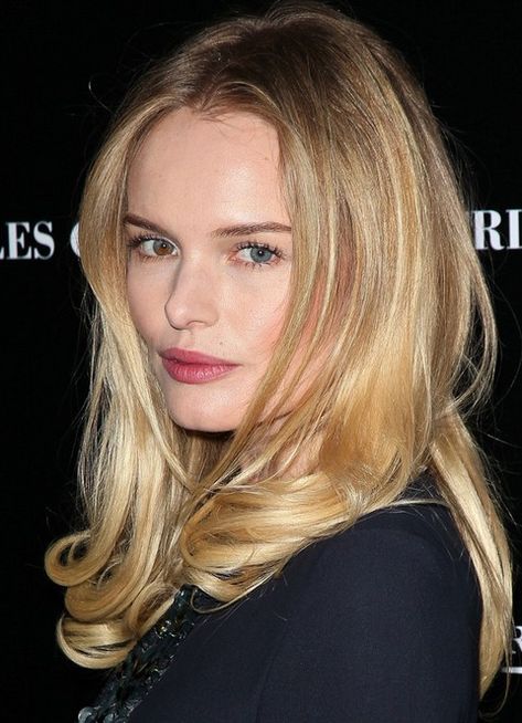 Kate Bosworth Long Hairstyle: Center Part Bombshell Curls, Medium Blonde Hair, Haircuts Ideas, 2015 Hairstyles, Medium Blonde, Hair Rinse, Kate Bosworth, Sleek Hairstyles, Prom Hairstyles