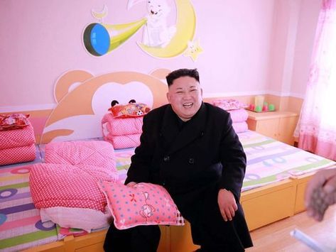 North Korean leader Kim Jong-Un visits the newly built Pyongyang Orphans' Primary School, Feb. 2, 2017. Kuala Lumpur International Airport, Council On Foreign Relations, Huge Eyes, Propaganda Posters, North Korean, Coal Mining, Free Learning, North Korea, World Records