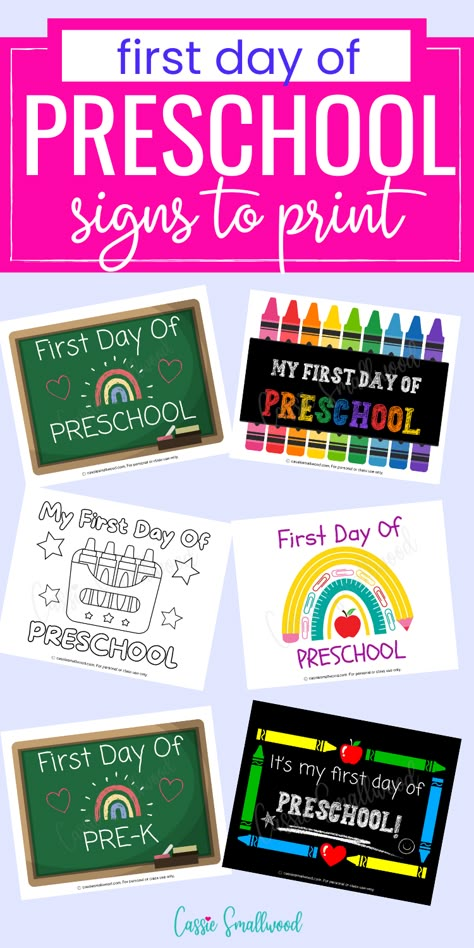 First day of preschool signs free printable pdf Welcome To Preschool Sign, First Day Of Pre K Pictures, First Day Of Preschool Sign Printable, First Day Of Preschool Sign Free, First Day Of Preschool Printable Free, 1st Day Of Pre K Picture Ideas, 1st Day Of Preschool Sign, First Day Of Pre K Sign Free Printables, First Day Of Pre K Sign