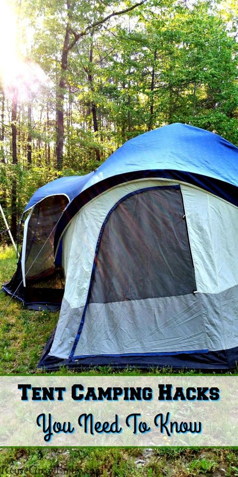 Headed out for a camping trip? You may want to check out these Tent Camping Hacks You Need To Know Before Going Camping! Zelt Camping Hacks, Primitive Camping, Zelt Camping, Tent Camping Hacks, Camping Safety, Camping 101, Weekend Camping Trip, Living Vintage, Camping Checklist