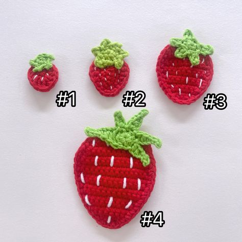 Crochet Valentine Patterns, Elegant Food, Advanced Crochet, Crochet Heart Pattern, Crochet Strawberry, Strawberry Pattern, Valentines Crochet, Digital Patterns, Your Crochet