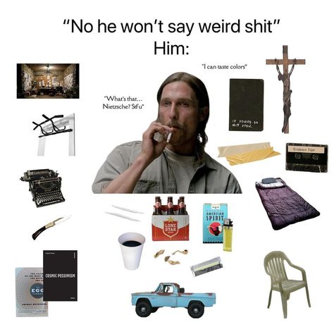 True detective meme #meme True Detective Rust, Rust Cohle, Meme Meme, Retro Room, True Detective, Pull Up Bar, February 9, American Spirit, What I Need