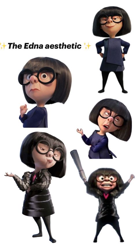 Mine don’t repost Edna Aesthetic, Edna Mode Aesthetic, Edna E Mode, Sarah Core, Mode Aesthetic, Edna Mode, Doodle Ideas, Cat Wallpaper, Queen