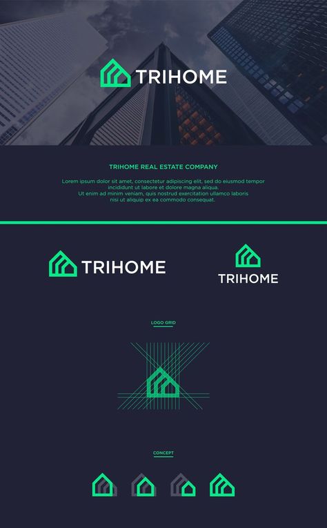 TRIHOME - Logo Design by @omar_faruk. TRIHOME - Unused logo (For sale) mail me for your branding work: omarfaruk.gfx@gmail.com #abstract #business #sell #icon #application #unique #construction #sign #creative #brandidentity #logosells #artwork #graphic #realestate #vector #design #company #home #logo #mark #logodesigner #house #logos #brand #logotype #website #marketing #3home #minimal #logomaker #logoinspiration #brandmark #logomark #modern #presentation #architecture Company Branding Design, Law Firm Logo Design, Construction Company Logo, Construction Branding, Startup Logo, Architecture Logo, Real Estate Logo Design, Community Logo, Lighting Logo