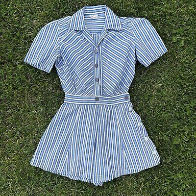 Vintage Playsuit Pattern, 40s Playsuit, 1940s Sportswear, Short Romper Outfit, 1940s Playsuit, Vintage Italian Fashion, Coverall Pattern, 80's Clothes, Shorts Romper Outfit