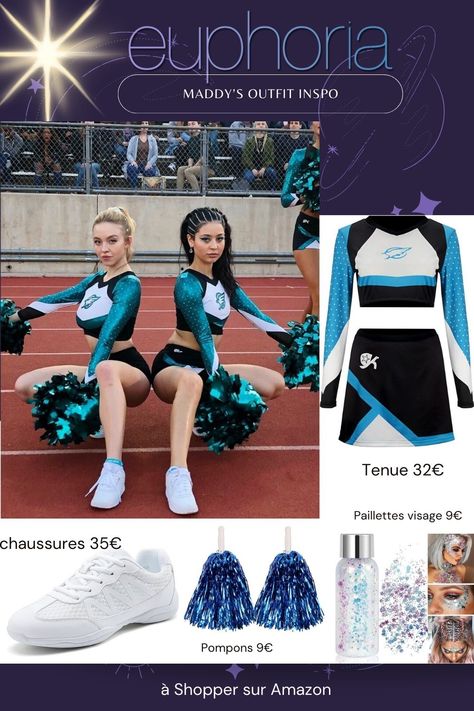 Cheerleader outfit Euphoria Inspo 📣📣📣 #euphoria #cosplay #halloween #maddyperez #cassy #party #costume #cheerleader Cheerleader Outfit Ideas, Euphoria Cosplay, Outfit Euphoria, Cheerleader Outfit, Movie Outfits, Greek Goddess Costume, Goddess Costume, Cheerleading Outfits, Movies Outfit